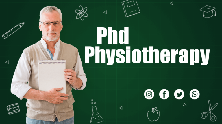 PhD Physiotherapy क्या है