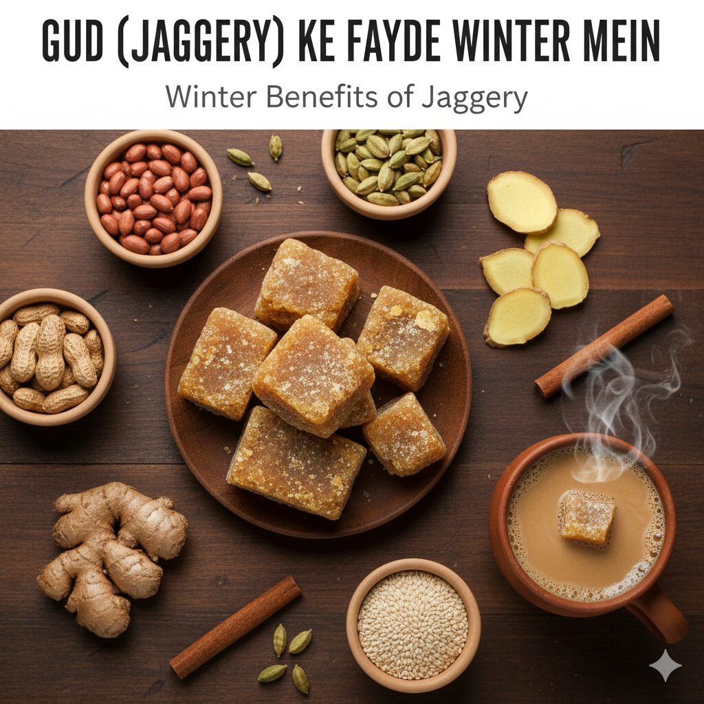 Gud ( jaggery ) Ke Fayde Winter Mein