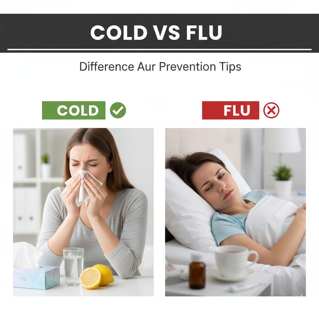 Cold vs Flu: Difference Aur Prevention Tips