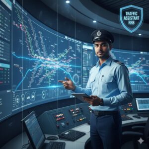 Traffic Assistant RRB image banao iski horizontal rakhna