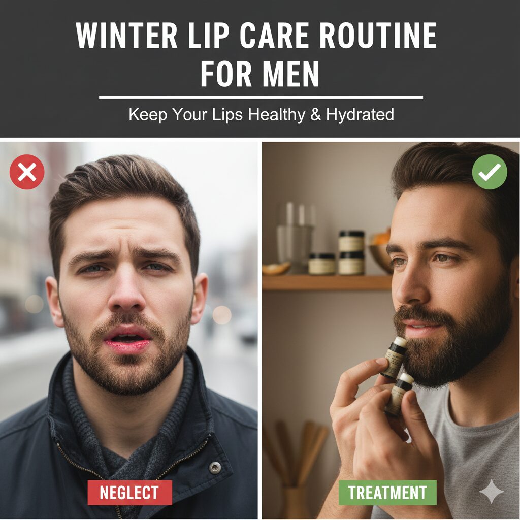 Winter Lip Care Routine For Men